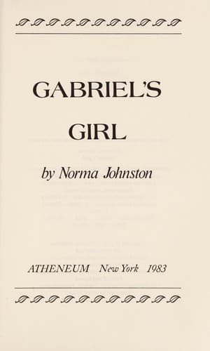 Cover of Gabriel's Girl by Norma Johnston