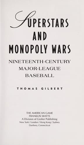 Cover of Superstars and monopoly wars by Thomas W. Gilbert