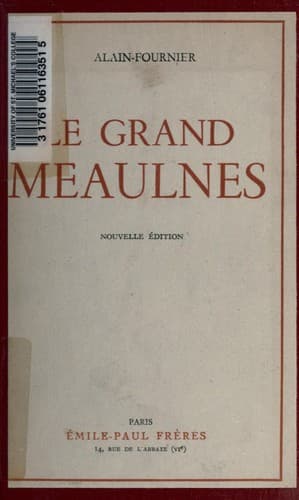Cover of Le Grand Meaulnes by Alain-Fournier