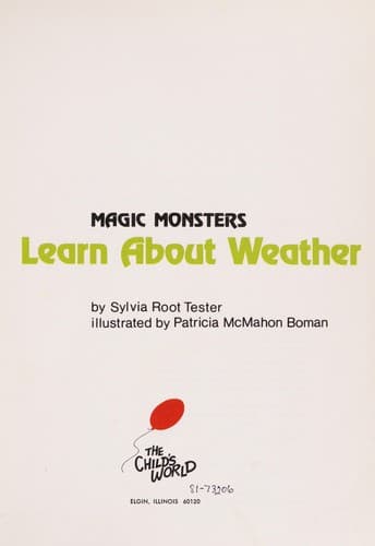 Cover of Magic monsters learn about weather by Sylvia Root Tester
