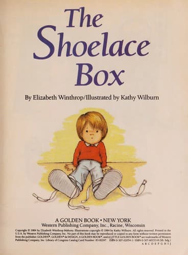 Cover of The shoelace box by Elizabeth Winthrop