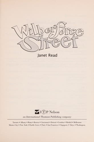 Cover of Wilberforce Street by Janet Read