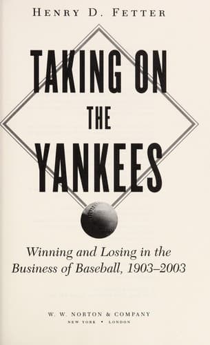 Cover of Taking on the Yankees by Henry D Fetter
