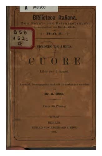 Cover of Cuore by Edmondo de Amicis