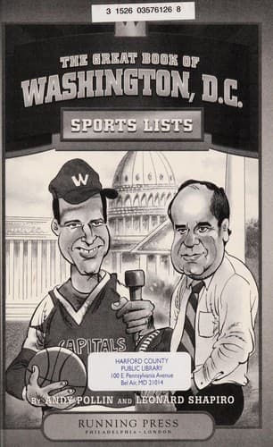 Cover of The great book of Washington, D.C. sports lists by Andy Pollin