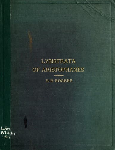 Cover of Lysistrata by Aristophanes