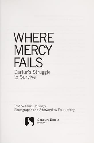 Cover of Where mercy fails by Chris Herlinger