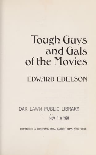 Cover of Tough guys and gals of the movies by Edward Edelson