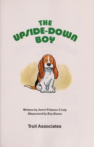 Cover of The upside-down boy by Janet Palazzo-Craig