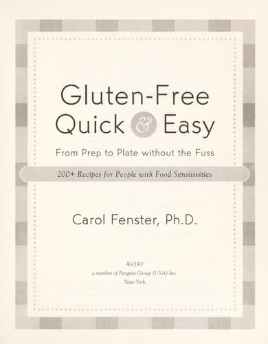 Cover of Gluten-free quick & easy by Carol Lee Fenster