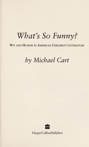 Cover of What's so funny? by Michael Cart