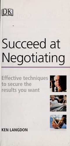 Cover of Succeed at negotiating by Ken Langdon