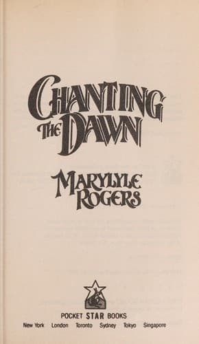 Cover of Chanting the Dawn by Marylyle Rogers