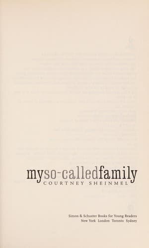 Cover of My so-called family by Courtney Sheinmel