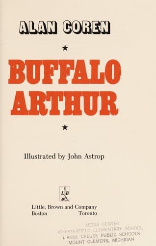 Cover of Buffalo Arthur by Alan Coren