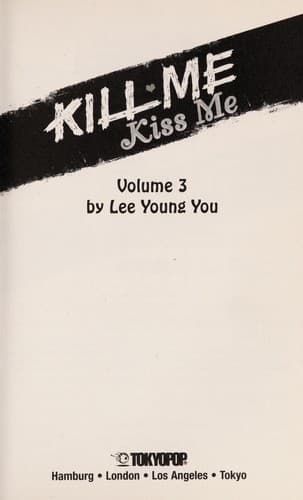 Cover of Kill me, kiss me by Yŏng-yu Yi