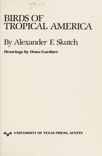 Cover of Parent birds and their young by Alexander Frank Skutch