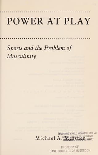 Cover of Power at play by Michael A. Messner
