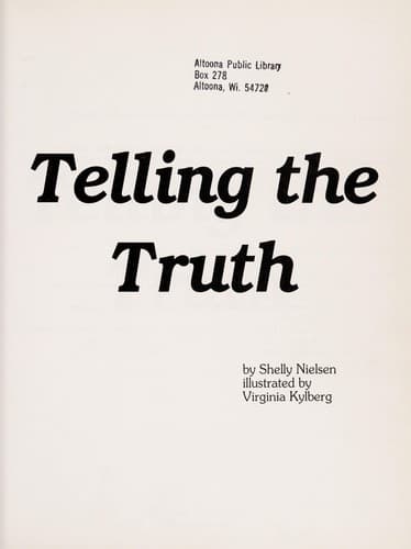 Cover of Telling the truth by Shelly Nielsen