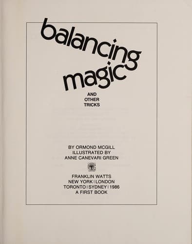 Cover of Balancing magic and other tricks by Ormond McGill