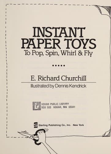 Cover of Instant paper toys by E. Richard Churchill