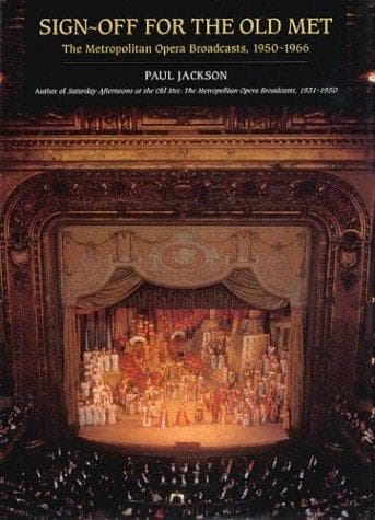 Cover of Sign-off for the old Met by Jackson, Paul