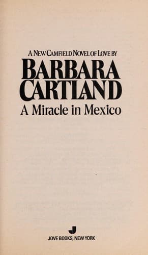 Cover of A Miracle in Mexico by Barbara Cartland