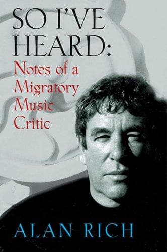Cover of So I've Heard by Alan Rich