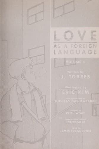 Cover of Love as a foreign language by J. Torres