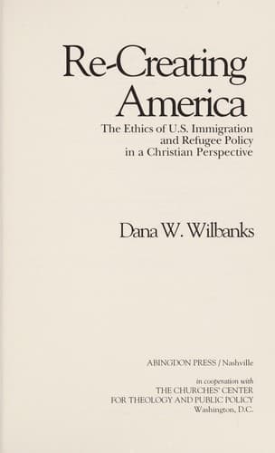 Cover of Re-creating America by Dana W. Wilbanks