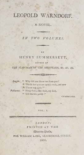 Cover of Leopold Warndorf by Henry Summersett