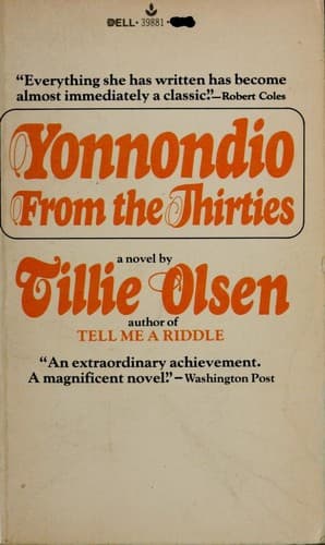 Cover of Yonnondio: from the thirties by Tillie Olsen