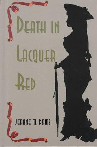 Cover of Death in lacquer red by Jeanne M. Dams