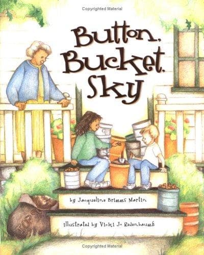 Cover of Button, bucket, sky by Jacqueline Briggs Martin