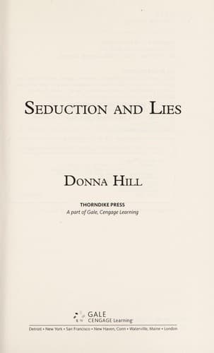 Cover of Seduction and lies by Donna Hill