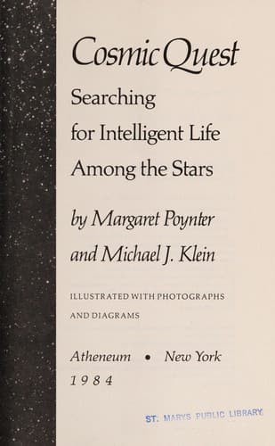 Cover of Cosmic quest by Margaret Poynter