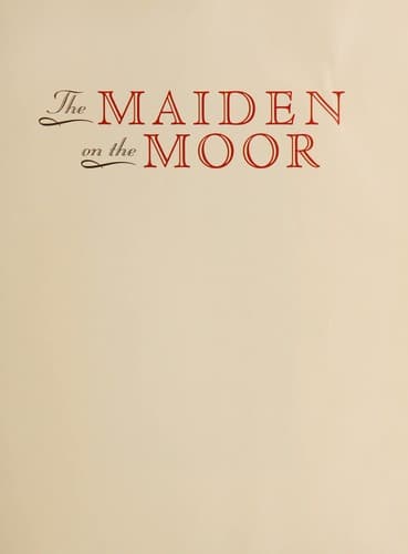 Cover of The maiden on the moor by Marilyn Singer