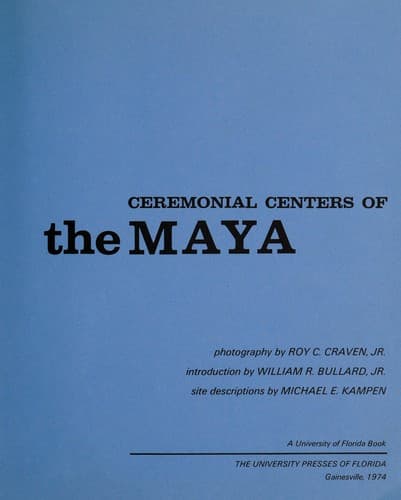 Cover of Ceremonial centers of the Maya by Roy C. Craven