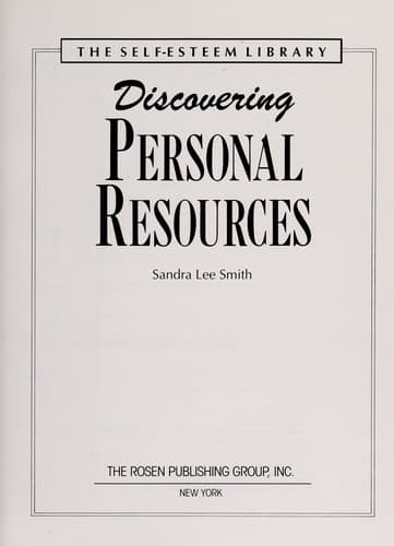 Cover of Discovering personal resources by Sandra Lee Smith