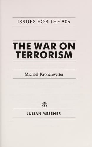 Cover of The war on terrorism by Michael Kronenwetter