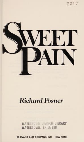 Cover of Sweet pain by Richard Posner