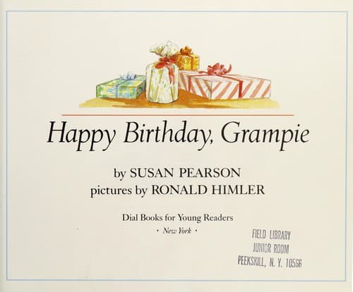 Cover of Happy birthday, Grampie by Susan Pearson