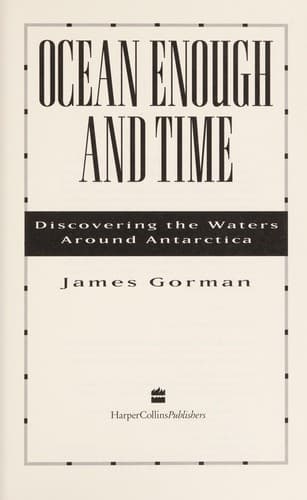 Cover of Ocean enough and time by James Gorman