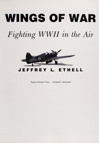 Cover of Wings of war by Jeffrey L. Ethell