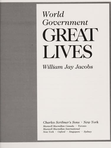 Cover of World government by William Jay Jacobs