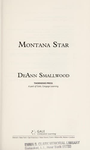 Cover of Montana Star by DeAnn Smallwood