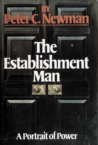 Cover of The establishment man by Peter Charles Newman
