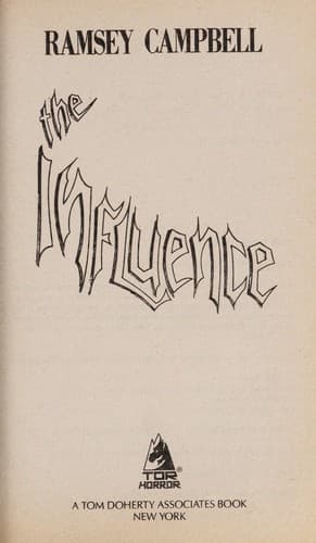 Cover of The influence by Ramsey Campbell