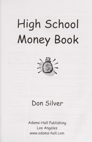 Cover of High school money book by Silver, Don