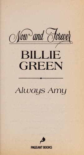 Cover of Always Amy by Billie Green
